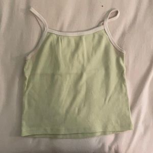 Lime green Brandy crop top